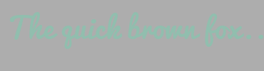 Image with Font Color 91BEAE and Background Color ADADAD